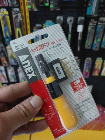 Bộ vít đa năng tự động kèm mũi vít  ANEX No.6620