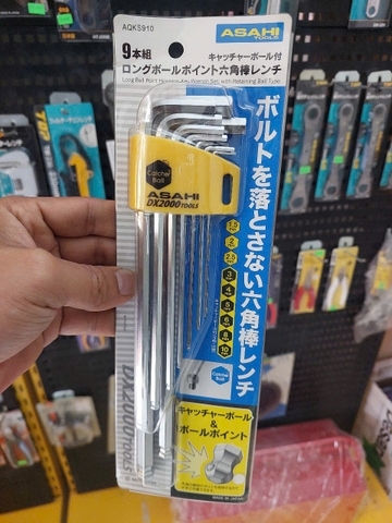 Bộ lục giác bi loại dài 1.5-10mm  ASAHI AQKS910