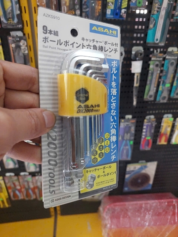 Bộ lục giác bi loại ngắn 1.5-10mm  ASAHI AZKS910
