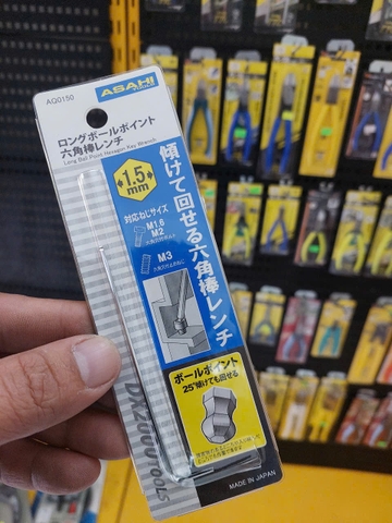 Lục giác chữ L đầu bi 1.5mm  ASAHI AQ0150