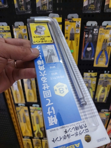 Lục giác chữ L đầu bi 8mm  ASAHI AQ0800