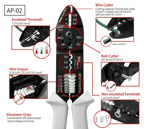 Kìm điện đa năng Tsunoda AP-02