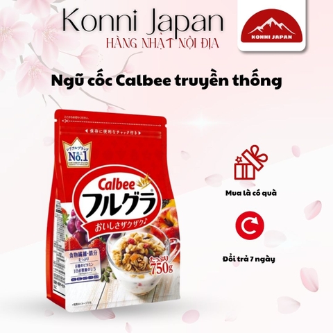 Ngũ cốc Calbee 750g - trái cây hỗn hợp (mẫu mới)