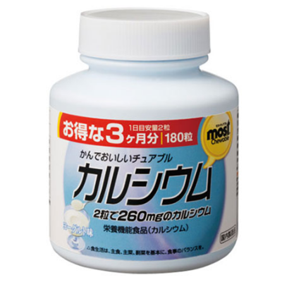 Viên nhai bổ sung Canxi vị sữa chua MOST Orihiro 180 viên