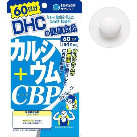 Viên uống bổ sung Canxi Calcium + CBP DHC 60 ngày gói 240 viên