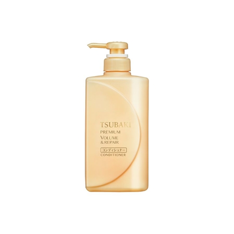 Dầu xả Tsubaki Premium Repair ngăn ngừa rụng tóc chai 490ml - màu vàng