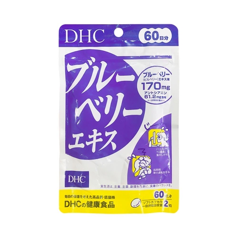 Viên uống bổ mắt DHC Blueberry Extract 20 ngày gói 40 viên