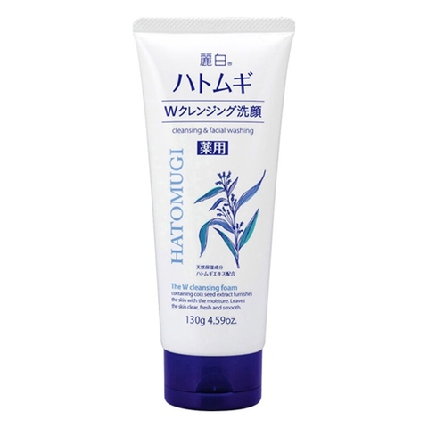 Sữa rửa mặt Kumano Reihaku Hatomugi trắng da 130g