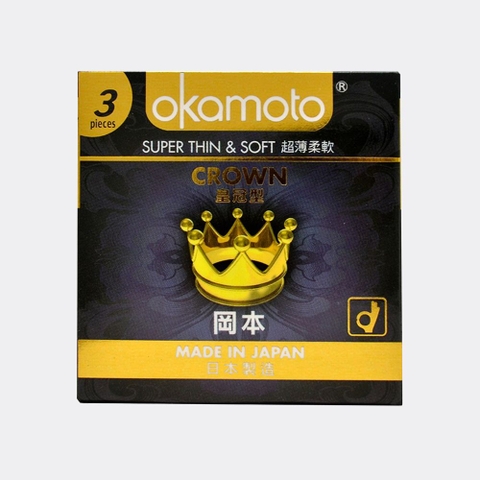 Bao Cao Su Okamoto Crown '3s kích cở nhỏ siêu mỏng và mềm mại
