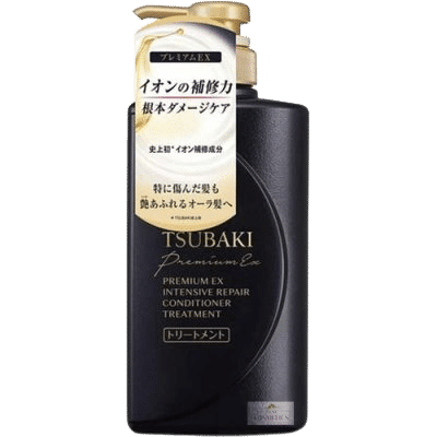 Dầu xả Tsubaki Premium phục hồi hư tổn, giảm gãy rụng 490ml (màu đen)