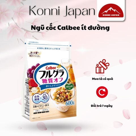 Ngũ cốc Calbee ít đường 600g (trắng)