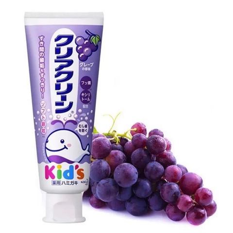 Kem đánh răng cho bé Kao Kids 70g (3 vị) (Vị nho)