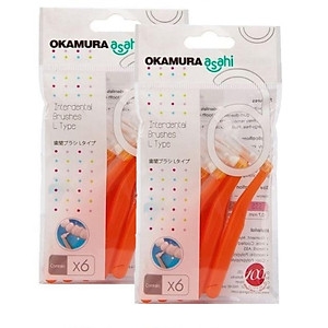 Bàn chải kẽ răng Okamura Asahi 6 chiếc