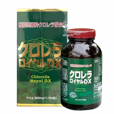 Viên uống tảo lục Chlorella Royal DX hộp 1550 viên