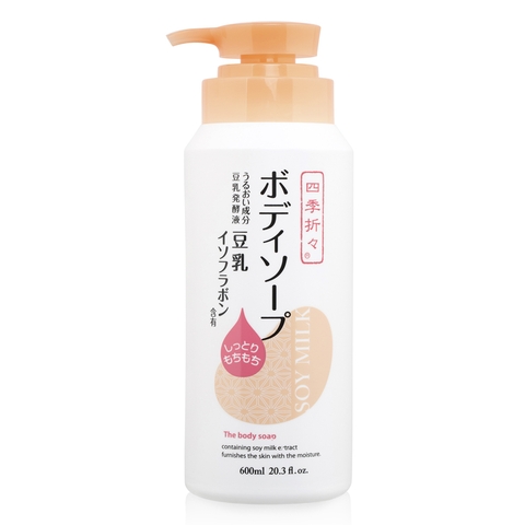 Sữa tắm Kumano Soymilk Shikiori dưỡng ẩm chiết xuất đậu nành 600ml