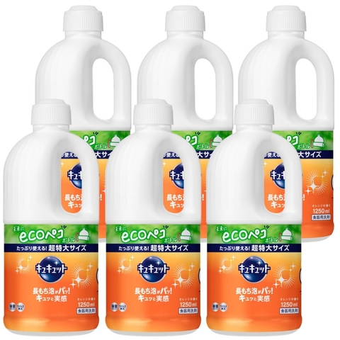 Nước rửa bát Kao Kyute Kuyte 1250ml (Hương Cam)