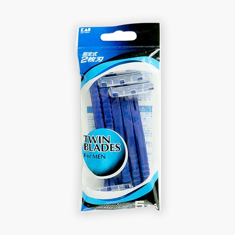 Set 5 dao cạo râu 2 lưỡi kép KAI Nhật Bản
