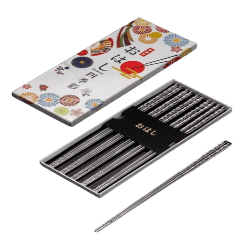 Đũa kháng khuẩn Shikisai Nhật Bản set 5 đôi (màu trắng)