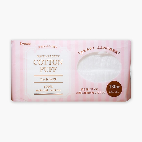 Bông tẩy trang Cotton Puff 130 miếng