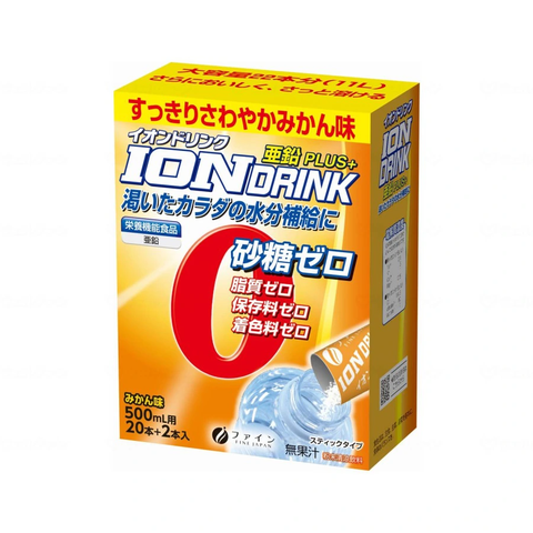 Bột pha nước uống ion điện giải và bổ sung kẽm Fine Japan