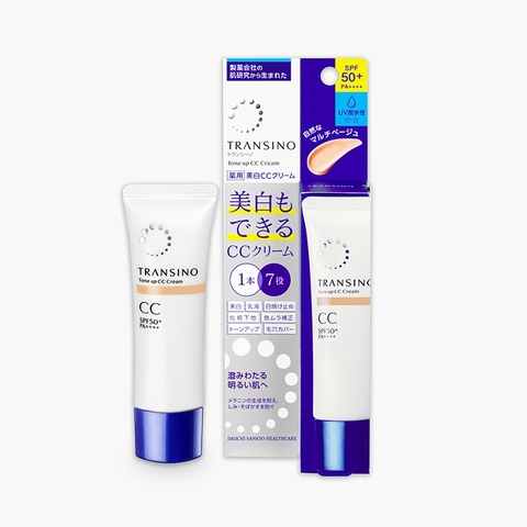 Kem CC nâng tông trắng sáng da Transino SPF50