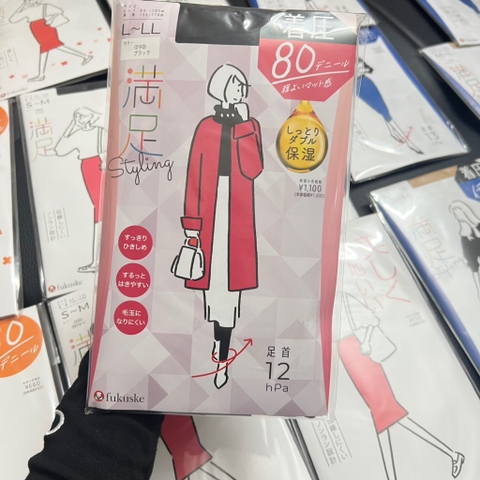 Quần tất Fukuske - Bó 12hPA - Dày 80D L-2L 090