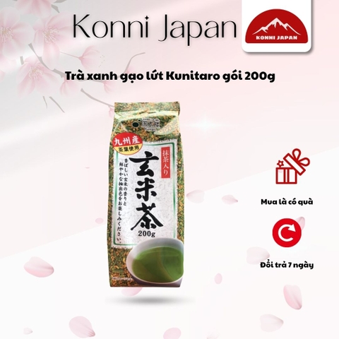 Trà xanh gạo lứt Kunitaro gói 200g