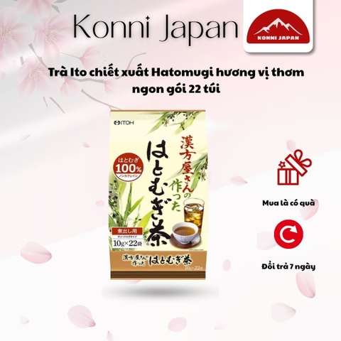 Trà Ito chiết xuất Hatomugi hương vị thơm ngon gói 22 túi