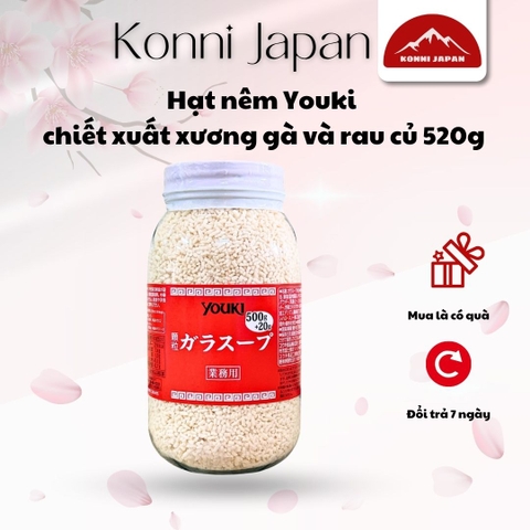 Hạt nêm Youki chiết xuất xương gà và rau củ 520g