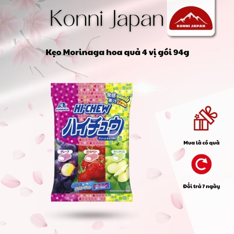 Kẹo Morinaga hoa quả 4 vị gói 94g
