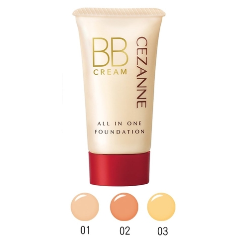 Kem nền Cezanne BB Cream 5 trong 1 tuýp 40g (02 Ochre)