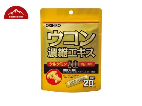 Bột nghệ giải rượu Orihiro Ukon 70mg túi 20 gói