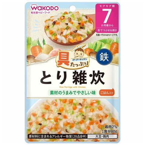 Cháo Wakodo số 7 vị gà + rau củ