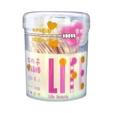 Tăm bông thân giấy Life For Girls hộp nắp bật 160 chiếc