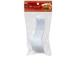 Set 8 thìa nhựa Echo 135mm - màu trắng