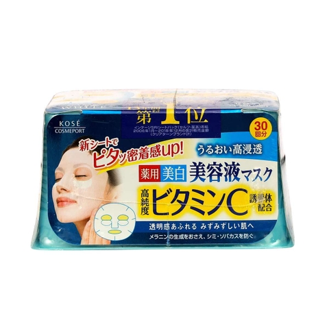 Mặt nạ Kose Clear Turn 30 miếng (5 loại) (Trắng da)