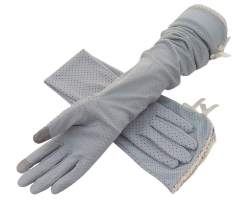 Găng tay chống nắng UV nhiều màu - Ghi sáng