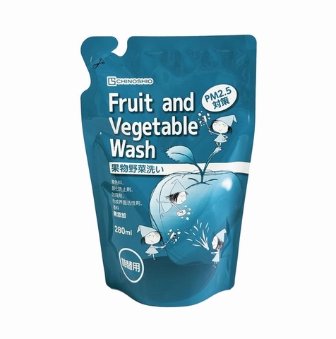 Nước rửa rau củ quả Chinoshio gói 280ml