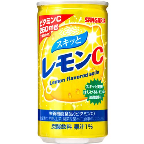 Nước uống vị chanh Vitamin C có ga 190g