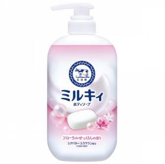 Sữa tắm tạo bọt mịn dịu nhẹ COW Milky hương hoa 500ml