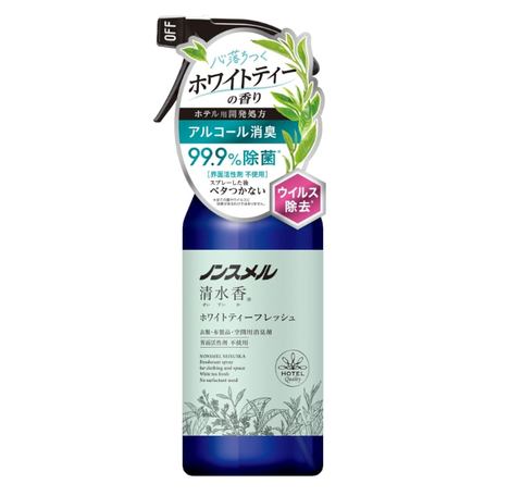 Xịt Làm Thơm Và Khử Mùi Quần Áo Nonsmel Seisuika Hakugen Earth Hương Trà Trắng 400ml Nhật Bản