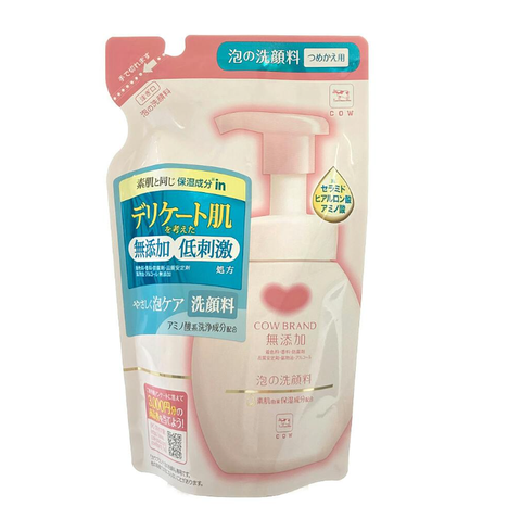 Sữa rửa mặt tạo bọt và dưỡng ẩm da cho da nhạy cảm COW dạng túi 140ml