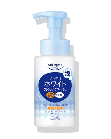 SỮA RỬA MẶT & TẨY TRANG TẠO BỌT DƯỠNG TRẮNG SOFTYMO CHAI 200 ML