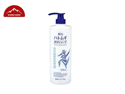 Sữa tắm Kumano Hatomugi dưỡng ẩm trắng da 800ml