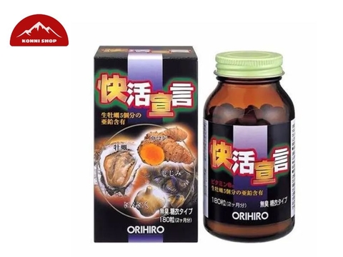 Viên uống Orihiro chiết xuất hàu nghệ, bổ thận, tăng cường sinh lí 180 viên