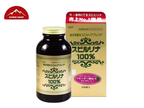 Viên uống tảo xoắn Algae Spirulina hộp 2200 viên