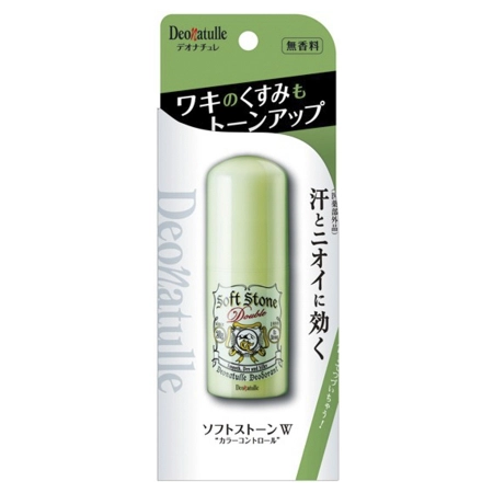 Lăn khử mùi SoftStone Double Deonatulle W Color Control đá khoáng 20g