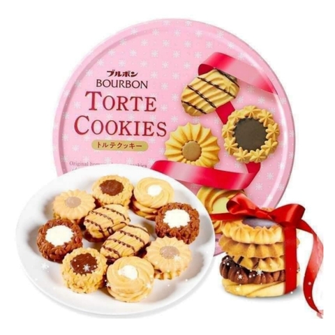 Bánh quy Bourbon Chocochip hộp thiếc cao cấp 318g