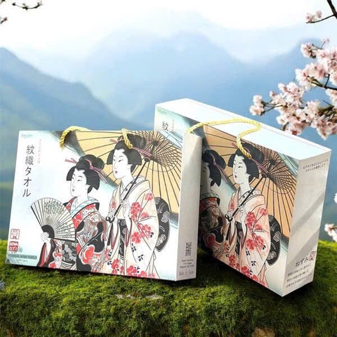 Set quà tặng 1 khăn tắm 2 khăn mặt Neko Atsui Kuji