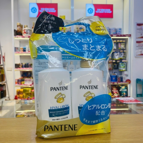 Dầu gội xả Pantene PRO-V (dầu gội 270ml+ dầu xả 270g) - màu xanh dương (dưỡng ẩm)